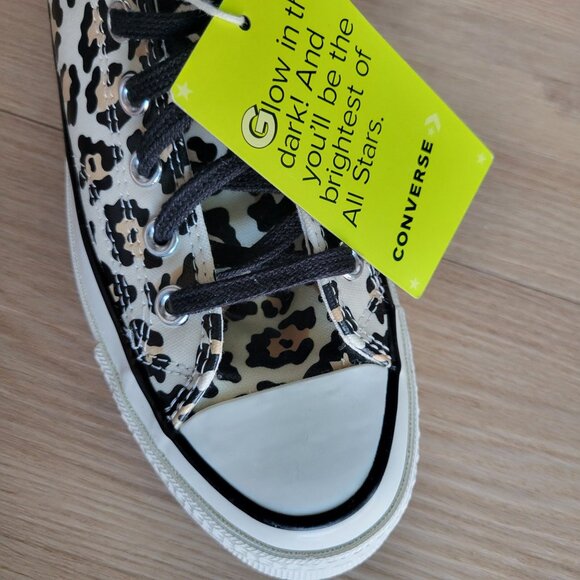 ⭐Chuck 70 Glow-In-The-Dark Leopard Animal Print Sz 6 Men Shoes Sneaker A15033C⭐ - Picture 10 of 11
